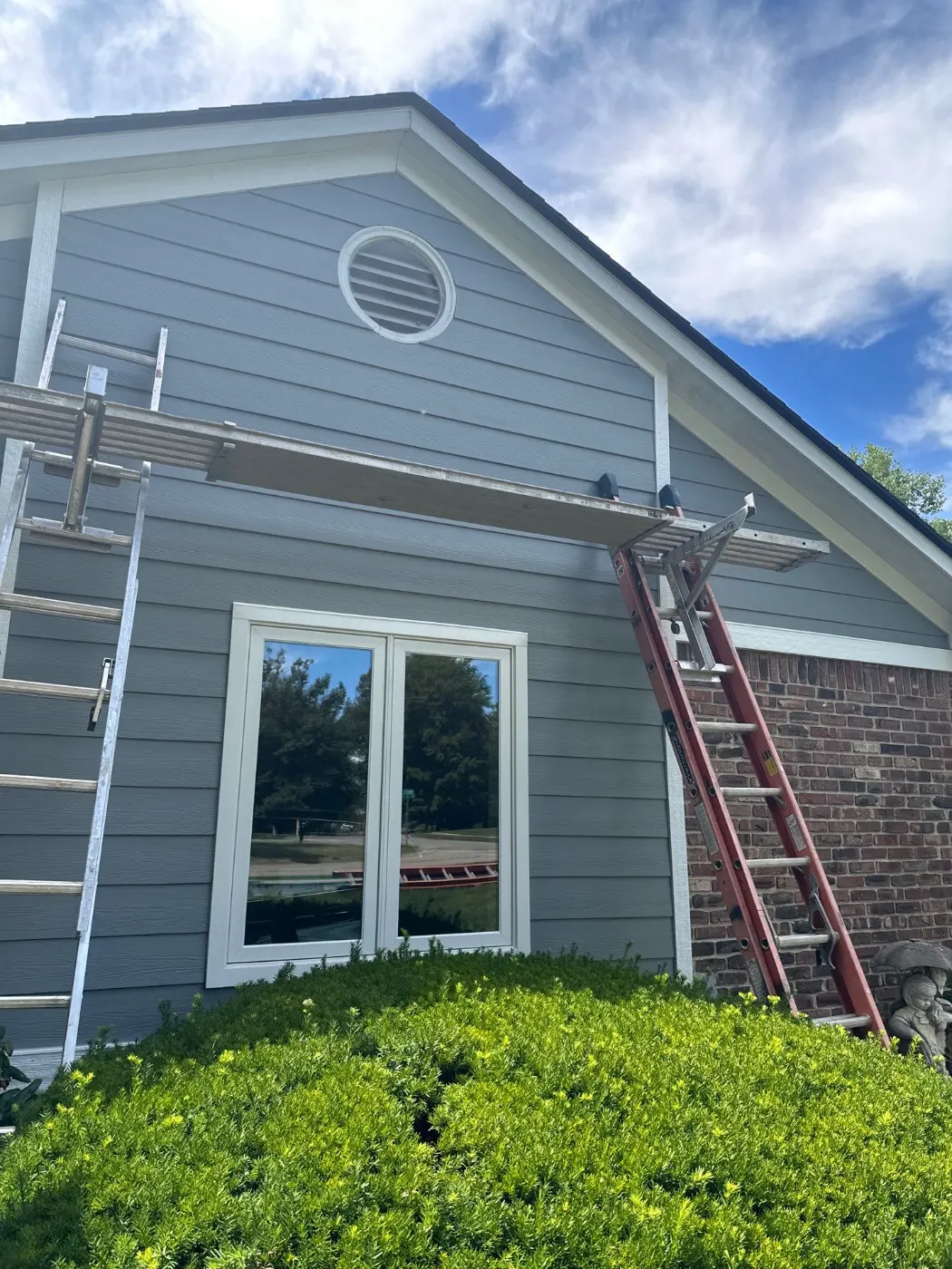 Flashing and seam work in Cherry Tree